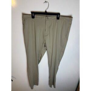 Rhone Commuter Pant Slim Mens Size 40 Khaki Stretch Performance Pants 100036